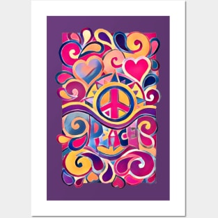 Peace and Love Posters and Art